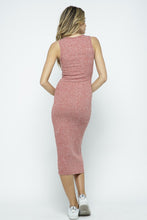Load image into Gallery viewer, Two tone rib long dress and cardigan
