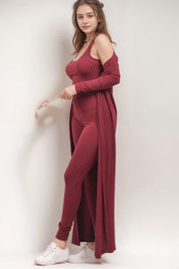  knitted 3 pieces legging set